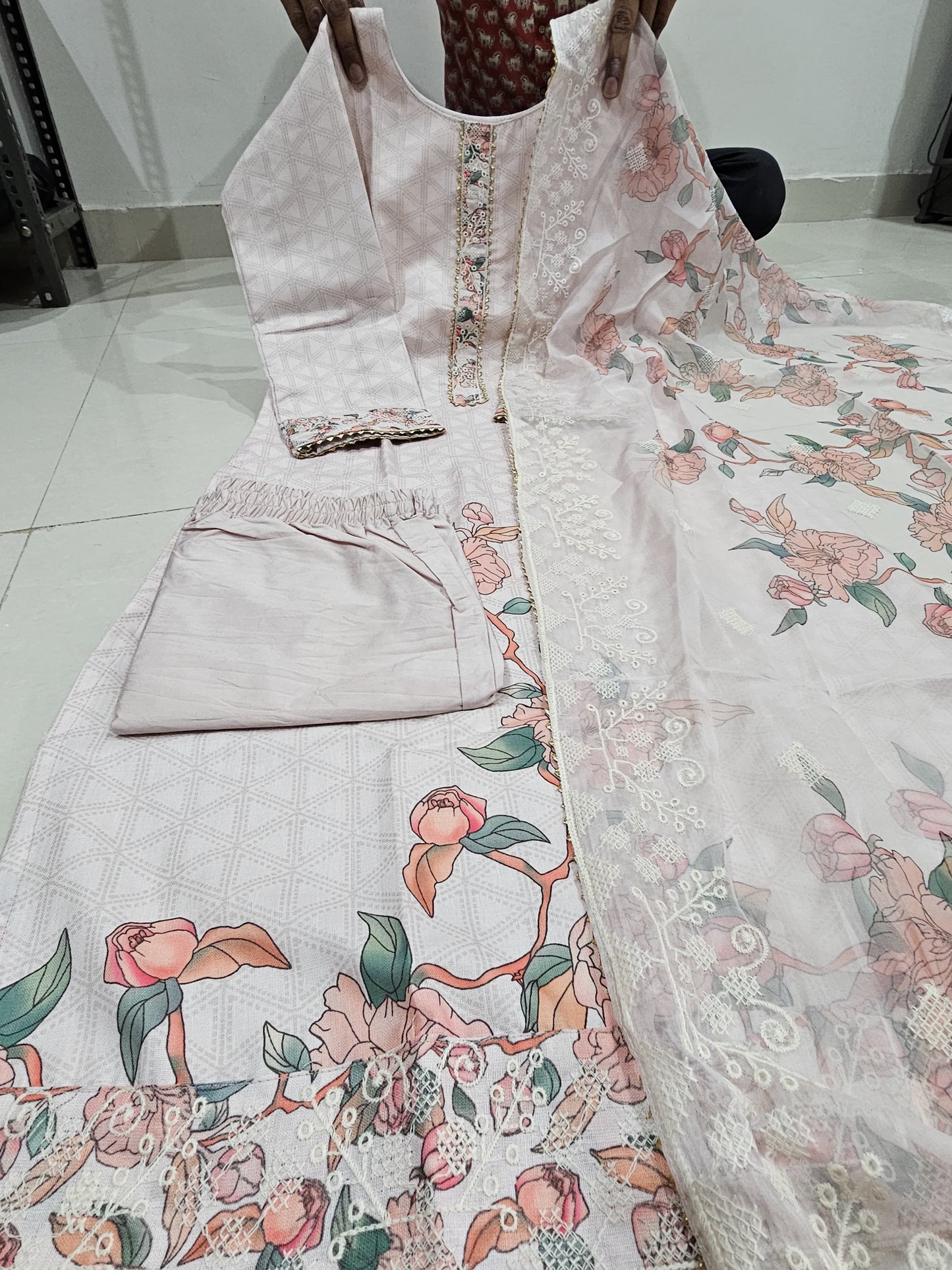 Libas Festival Special Party Wear 3 Piece Designer Kurti,Pent Dupatta Set